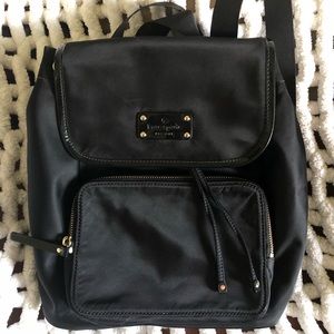 Black Kate Spade backpack new condition used once